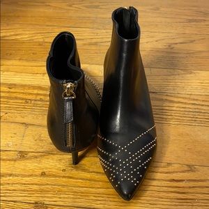 REISS point toe studded ankle boot rocker bootie 7